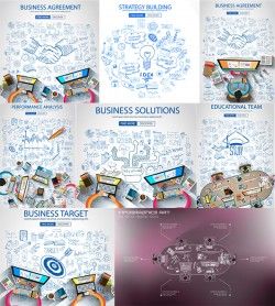 Business infographic elements