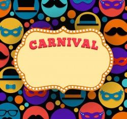 Carnival vector text background