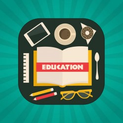 Cartoon education element vector illustration