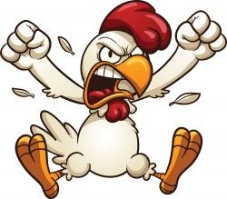 Cartoon rooster vector