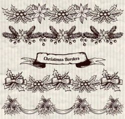 Christmas decoration lace plant