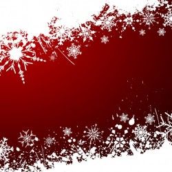 Christmas red background with white snowflakes Vector | Free Download