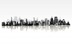 City skyline vector