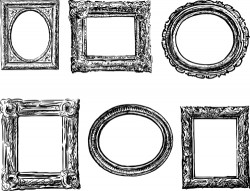 Classical photo frame vector material 01