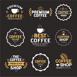 Coffee labels collection