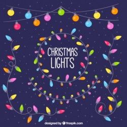 Colored decorative christmas lights