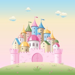 Colored kids castles