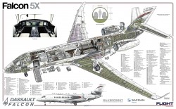 Cutaway Drawing – Falcon 5X
