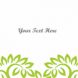 Cute floral background, green