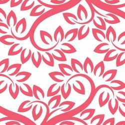 Cute floral background, red