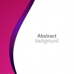 3d abstract background, purple wavy shapes