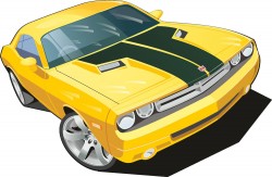 Dodge sedan vector