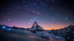 Mountain Peak Stars Wallpaper