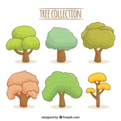 Drawn tree collection