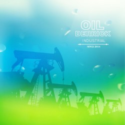 Drilling machine under vector fantasy