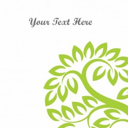 Floral background, green