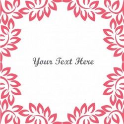 Floral background, red