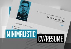 Free Minimalistic CV/Resume Templates with Cover Letter Template | Design | Graphic Design Junction