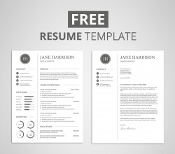 Free Resume Template and Cover Letter – Graphicadi