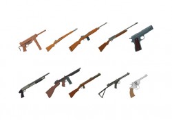 Free World War 2 Gun Vectors