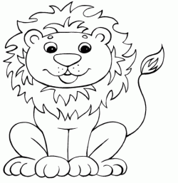 Funny Lion coloring page | Free Printable Coloring Pages
