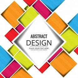 Geometric background with colored squares