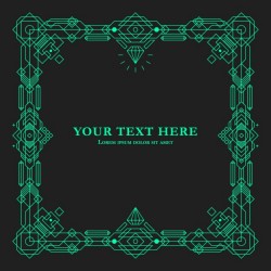 Green geometric frame design