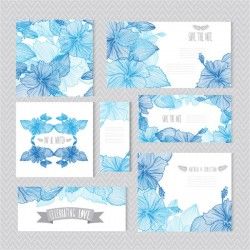 Hand-painted flowers vector