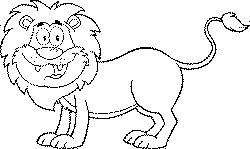 Happy Lion coloring page | Free Printable Coloring Pages