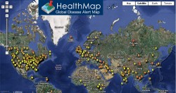 Healthmap Global Disease Alert Map