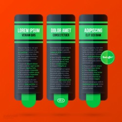 Infographic template design Vector | Free Download