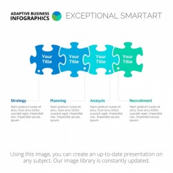 Puzzle Infographic template design