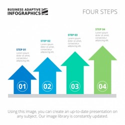 Steps Infographic template design