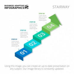 Steps Infographic template design