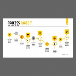 Proces Infographic template design