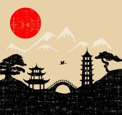 Japanese-style illustrator vector pictures
