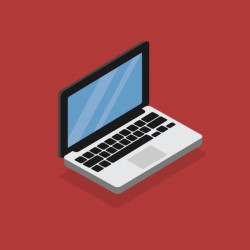Laptop flat design