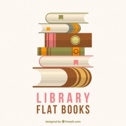 Library book background