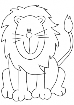 Lovely Cartoon Lion coloring page | Free Printable Coloring Pages
