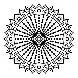 Mandala, decorative, outline