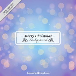 Merry christmas bokeh background Vector | Free Download
