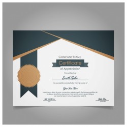 Modern certificate of appreciation