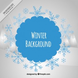 Modern winter background Vector | Free Download