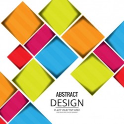 Nice geometric background with colored squares