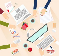 Office meeting illustration