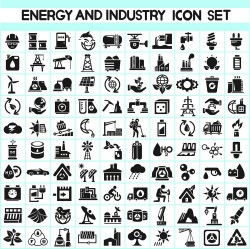 Oil and energy icon vector