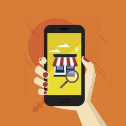 Online shopping background