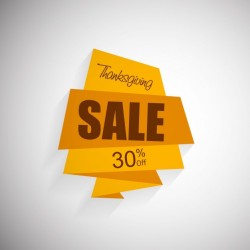 Origami, thanksgiving, sales