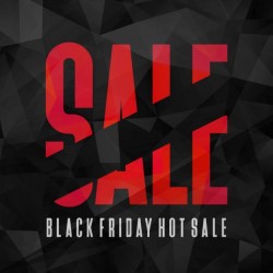 Polygonal background for black friday