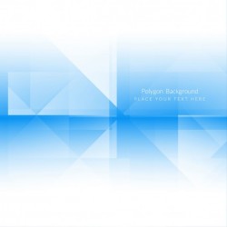 Polygonal blue background with abstract shapes